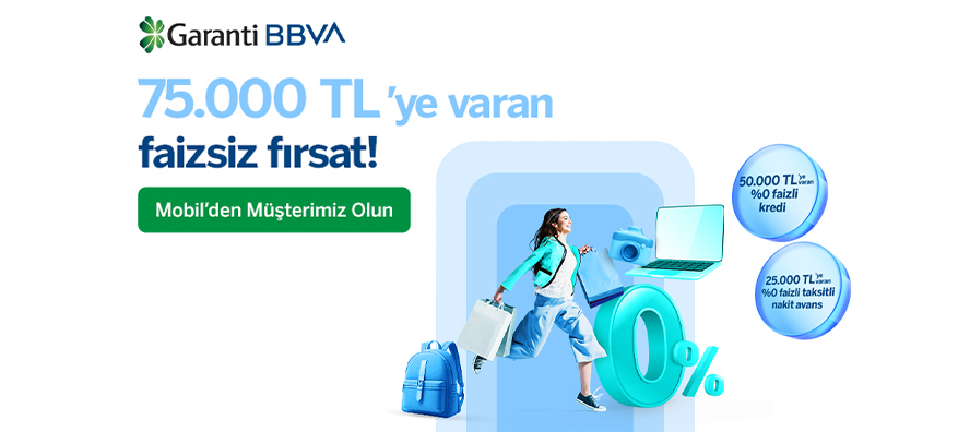 75.000 TL'ye Varan Faizsiz Fırsat!